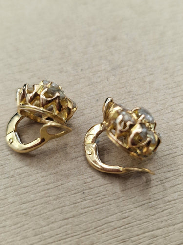 Boucles d'oreilles Boucles d'oreilles antiques en or jaune 58 Facettes