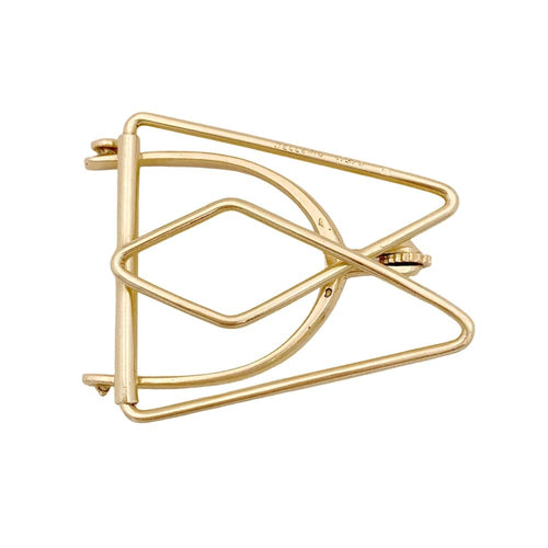 Pince à billet Mellerio, « Éperon » en or jaune. 58 Facettes 34903