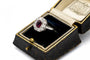 Bague 50 Bague ancienne en or blanc, rubis et diamants, Royaume-Uni 58 Facettes 9834