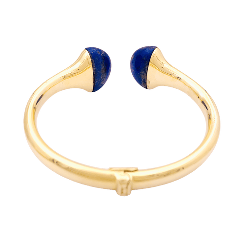 Bracelet Bracelet jonc, or jaune et lapis-lazuli. 58 Facettes 34603