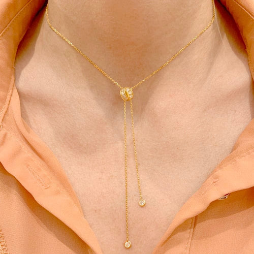 Collier Collier Chaumet, modèle "Lien séduction" en or rose et diamants. 58 Facettes 34868