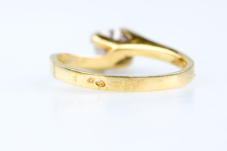 Bague 56 Bague solitaire diamant en or jaune 58 Facettes BG31200146-107