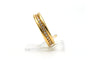 Bague 50 Bague contemporaine sertie de diamants taille brillant en or jaune 18k 58 Facettes 23256