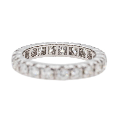 Bague 52 Bague Alliance américaine Or blanc Diamant 58 Facettes 3743723CN