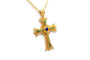 Pendentif Pendentif contemporain or jaune serti d'émail 58 Facettes 22833