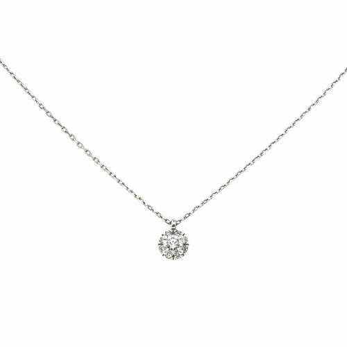 Collier Collier Pendentif Or blanc Diamant 58 Facettes 4427039CN