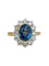 Bague 55 Bague Pompadour saphir et diamants 58 Facettes