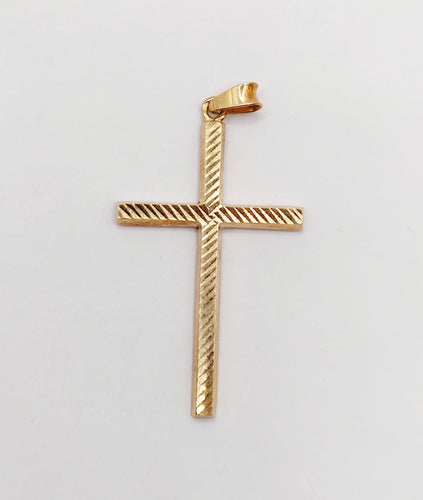 Pendentif Pendentif croix vintage or rose finement travaillé 58 Facettes A06345