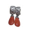 Boucles d'oreilles Pendientes de coral y diamants en or blanc 18k 58 Facettes T115