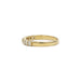 Bague Demi alliance or jaune et diamants 58 Facettes 240230R