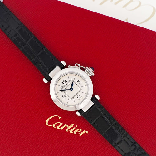 Montre CARTIER - Pasha Silver watch arab dial - SM 58 Facettes