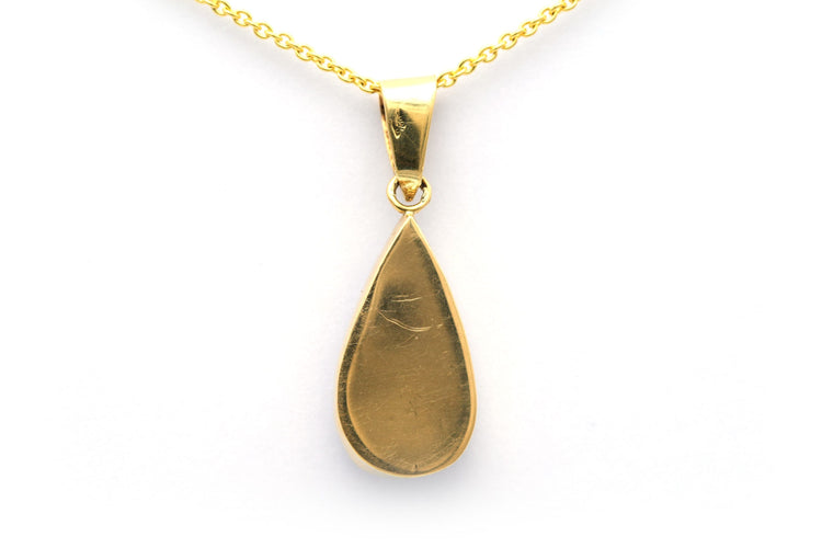Pendentif Pendentif contemporain or jaune opale 58 Facettes 17856