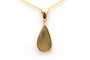 Pendentif Pendentif contemporain or jaune opale 58 Facettes 17856