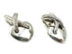Boucles d'oreilles CHAUMET. Collection "Liens", boucles d'oreilles or blanc 18K et diamants 58 Facettes