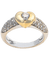 Bague Or 18K blanc jaune Diamant