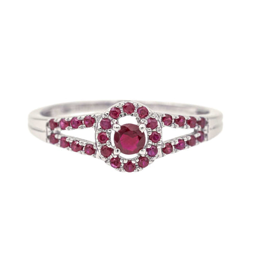 Bague 49 Mauboussin Bague Volupté et passion  Or blanc Rubis 58 Facettes 4117940CN