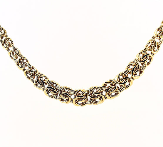 Collier Collier maille royale en or jaune 18 carats 750/1000 58 Facettes