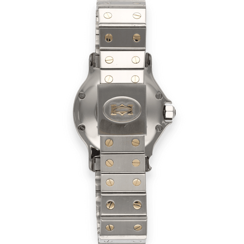 Montre Montre Cartier Santos grand modèle en or et acier – Automatique – Vers 1980 – 30 mm – 17 cm 58 Facettes