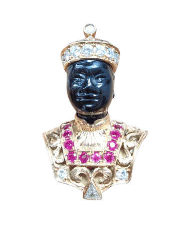 Broche épingle vintage Nardi Venezia « Moro » (années 1970-80) 58 Facettes