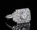 Bague Bague Art Deco 1930 en platine et brillants. 58 Facettes