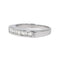 Bague 53 Bague Demi alliance Or blanc Diamant 58 Facettes 4274093RV