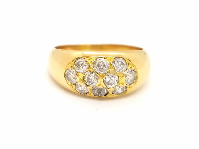Bague 54 Bague Or jaune Diamant 58 Facettes 851002CN