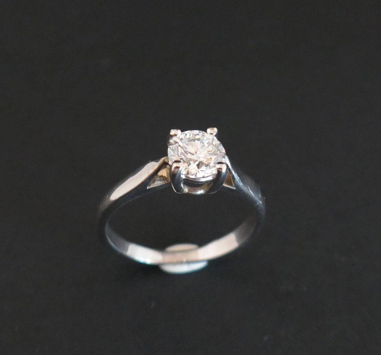 Bague 54.5 Bague Solitaire Diamant 58 Facettes