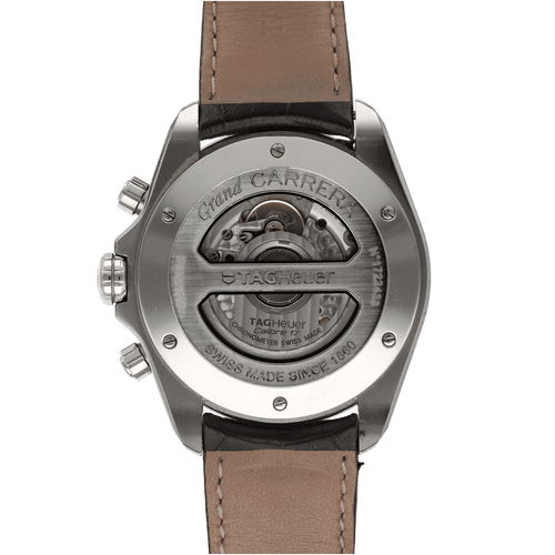 Montre Montre TAG Heuer Grand Carrera en acier - 43 mm - Ref. CAV511B - Vers 2010 - Avec boite dorigine 58 Facettes FB10522