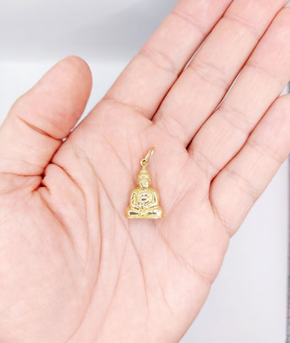 Pendentif Pendentif vintage XXL or jaune bouddha 58 Facettes A05543