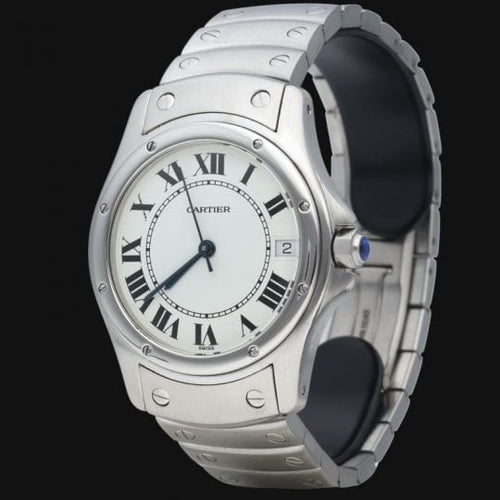 Montre Cartier Montre Santos Ronde 33Mm Automatique 58 Facettes MT41527