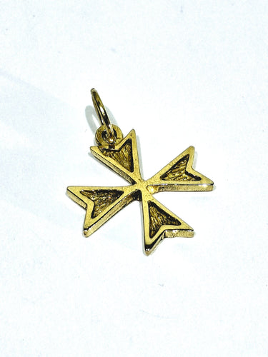 Pendentif Pendentif croix de Malte en or jaune 18 carats 58 Facettes