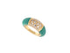 Bague 45 bague VAN CLEEF & ARPELS philippine t45 or jaune 18k chrysoprase & diamants 58 Facettes 267351