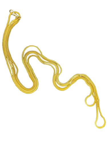 Collier Collier long ajustable « Promesse dorée » en or jaune 58 Facettes