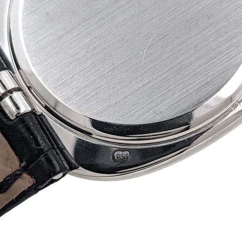 Montre Patek Philippe Golden Ellipse 3848 RARE White 18k Gold Circa 1990 Caliber 215 58 Facettes