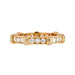 Bague 55 CARTIER - alliance contessa en or jaune et diamants 58 Facettes