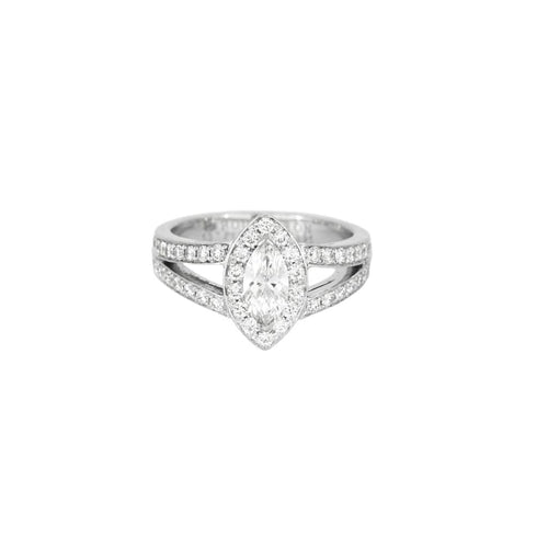 Bague 53 BOUCHERON - Eternelle Grace - Bague en Platine Diamant 58 Facettes 250273