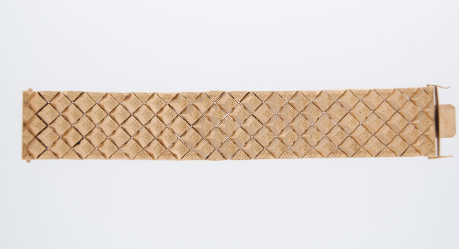 Bracelet Bracelet italien Escalier en or jaune 58 Facettes