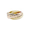 Bague 48 Bague Cartier, "Trinity Classique", trois ors. 58 Facettes 35119