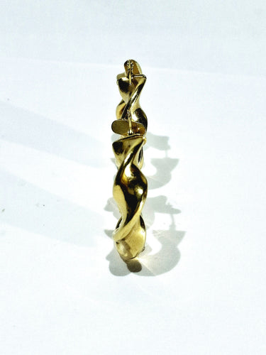 Boucles d'oreilles Paire de créole torsadées en or 58 Facettes