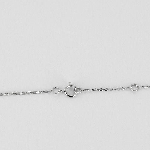 Collier COLLIER OR BLANC 3 DIAMANTS 0,60ct 58 Facettes M8927