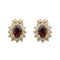 Boucles d'oreilles Boucles d'oreilles Marguerite Or jaune Grenat 58 Facettes 3002092CN