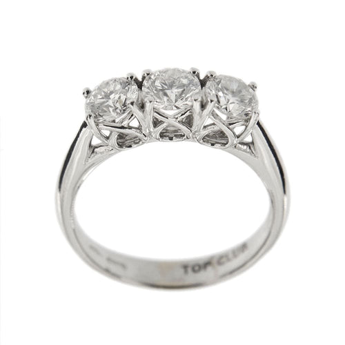Bague Bague trilogie avec diamants 58 Facettes 3550