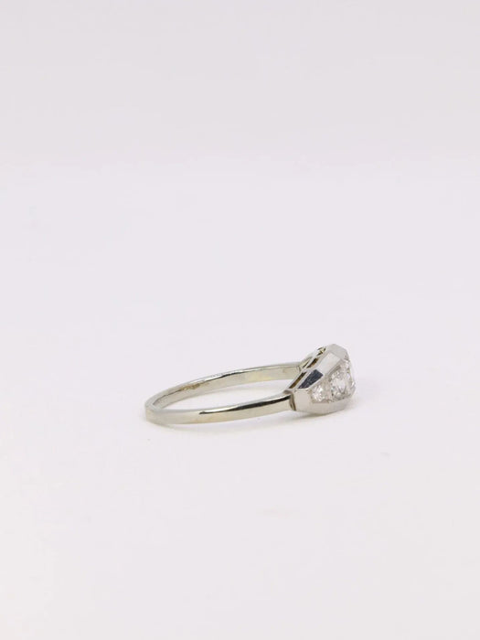 Ring Art Deco old cut diamonds