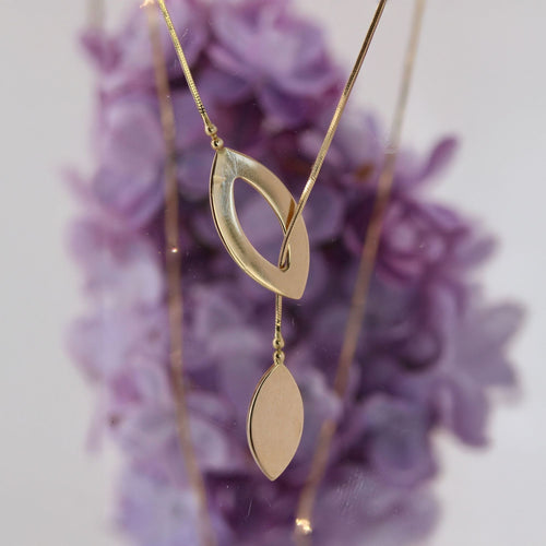 Collier Collier moderne asymétrique en or jaune 58 Facettes CVCO33