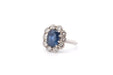 Bague Bague marguerite saphir 3,30cts et diamants 58 Facettes 26369dv