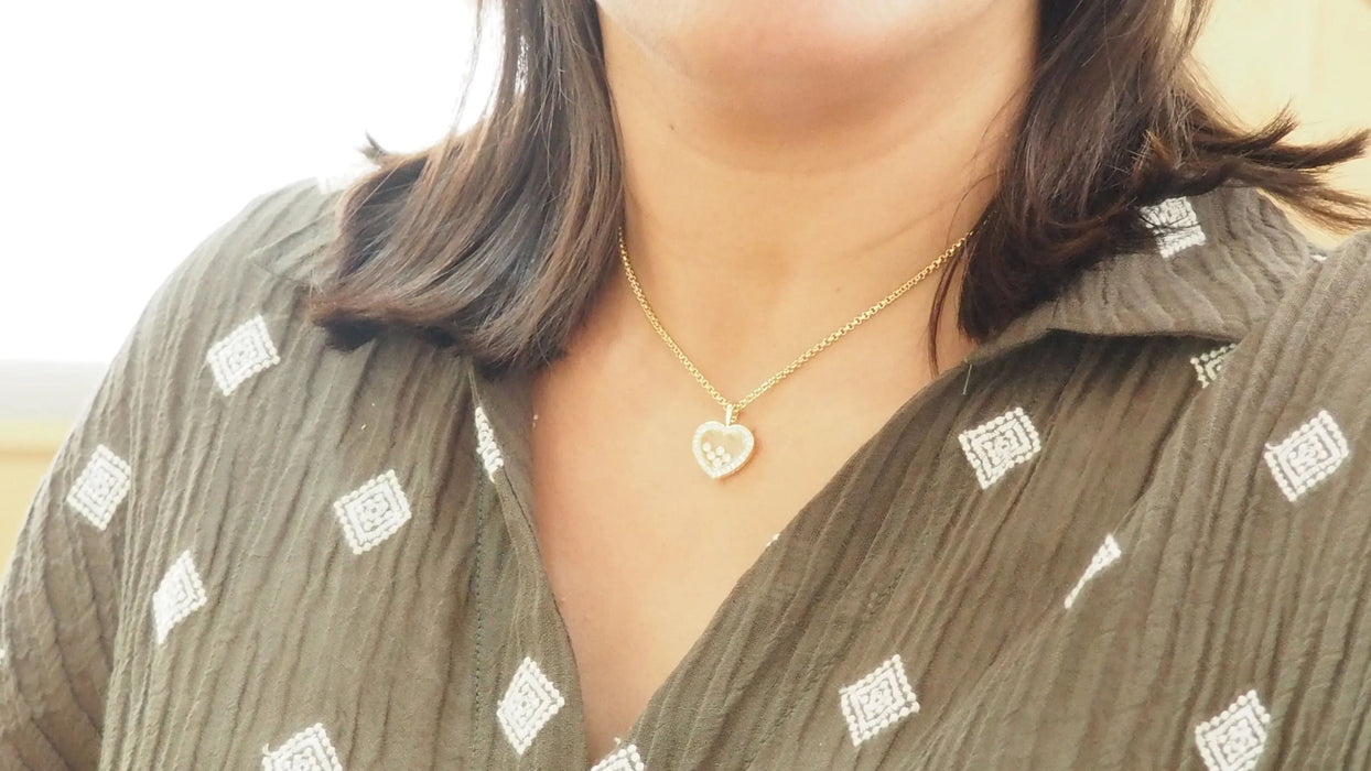 CHOPARD – Herz-Halskette happy diamonds in Gelbgold