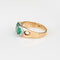 Bague Bague vintage des années 70 avec diamant émeraude de 1,75 ct, taille 7, or jaune 18 carats, bijoux fins 58 Facettes G14062