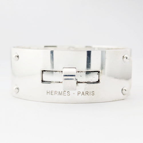 Bracelet Bracelet jonc Hermès Kelly en argent 58 Facettes 32406