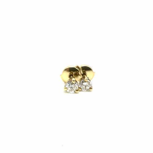 Boucles d'oreilles Boucles d'oreilles puces or jaune et diamants 58 Facettes Z15B51730