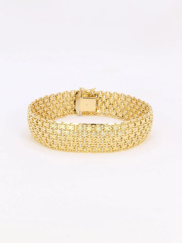 Bracelet Bracelet vintage maille milanaise or jaune 58 Facettes 1095.2